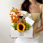 Graduation Bear Bloom Box (Fresh)